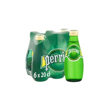 Image de Eau minérale gazeuse naturelle - Perrier - pack 6 x 20cl verre