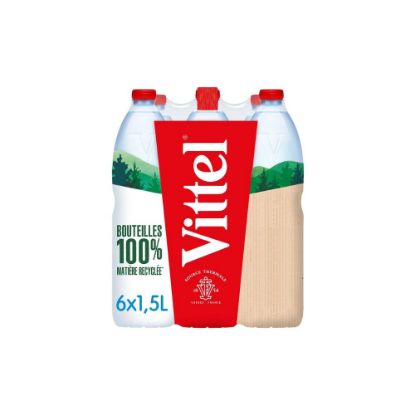 Image de Eau minérale natuelle - Vittel - pack de 6 x 1,5L