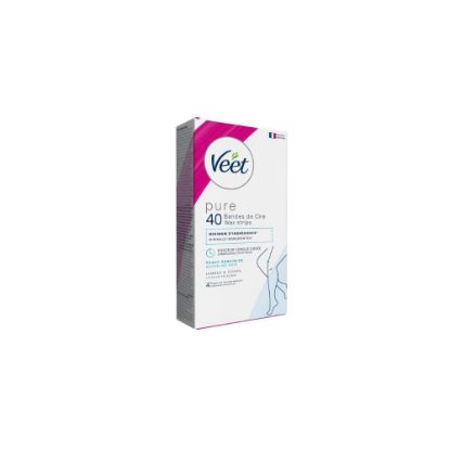 Picture of Bandes de cire froide hypoallergéniques jambes - Veet Minima - 40 bandes