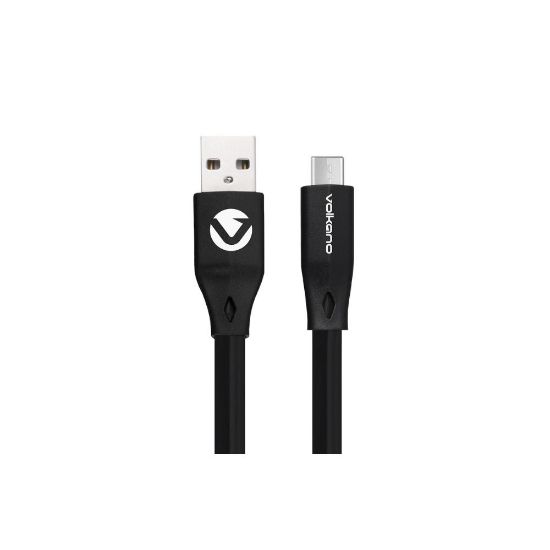 Picture of Câble USB Type-C vers USB-A Slim Series de 1,2 m - Volkano - noir