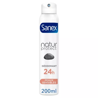 Déodorant Spray Natur Protect à la pierre d'Alun peaux sensibles 24h SANEX