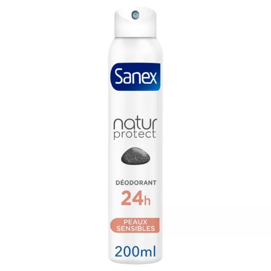 Déodorant Spray Natur Protect à la pierre d'Alun peaux sensibles 24h SANEX