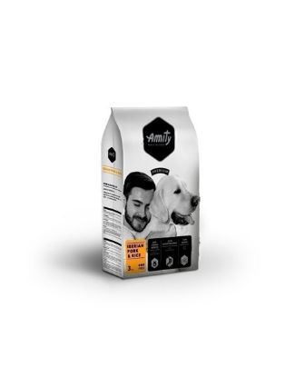 Croquettes pour Chien Adulte AMITY PREMIUM Porc Ibérique & Riz 3Kg