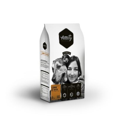 Croquettes pour Chien AMITY PREMIUM Agneau & Riz 3Kg