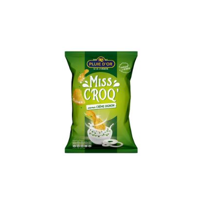 Image de Chips Miss Croq saveur crème oignon - Pluie D'Or - 130g