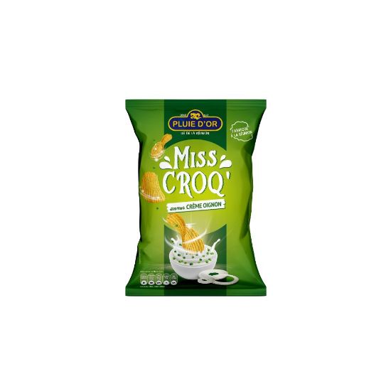 Image de Chips Miss Croq saveur crème oignon - Pluie D'Or - 130g