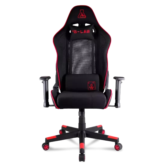 Fauteuil Gaming THE G-LAB K-Seat Oxygen XL - Noir/Rouge/Tissu/3D