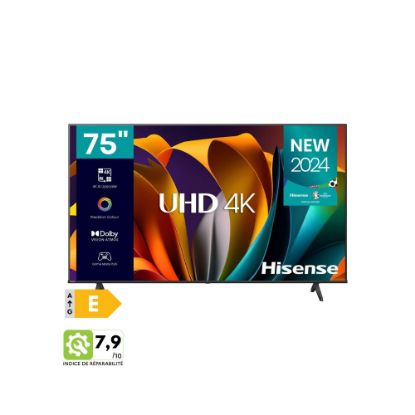 Image de Smart TV LED 75" (189cm) 4K | DOLBY VISION - Hisense 75A6N