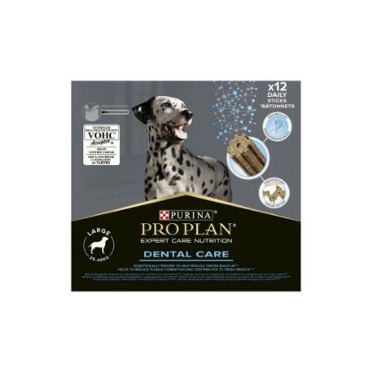 Picture of Barres à macher Dental Care Chiens larges 25kg à 40kg - Purina Pro Plan - 426g - 12 batonnets