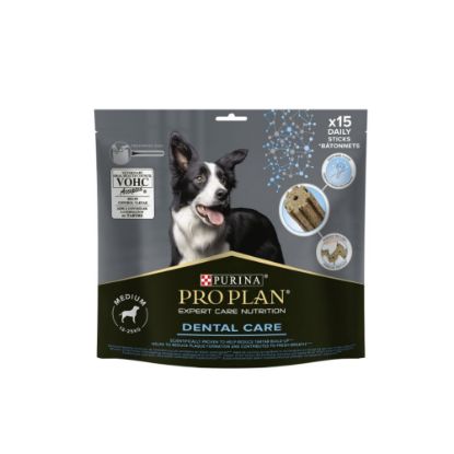 Image de Barres à macher Dental Care Chiens medium 12kg à 25kg - Purina Pro Plan - 345g - 15 batonnets