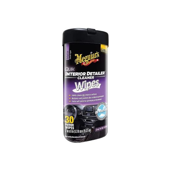 Image de Lingettes nettoyantes pour intérieur Meguiar's Quik Interior Detailer Cleaner Wipes