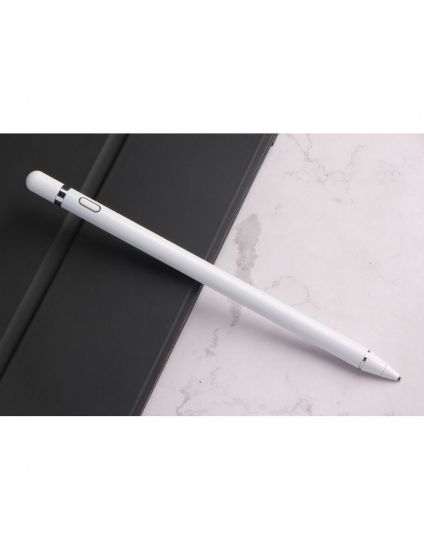 WE Stylet actif universel pour tablette/PC/smartphone - Pointe 1.4mm - Batterie 110 mAh - Coloris blanc