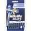 Rasoirs jetables Jet Blue 3 lames Gillette x8