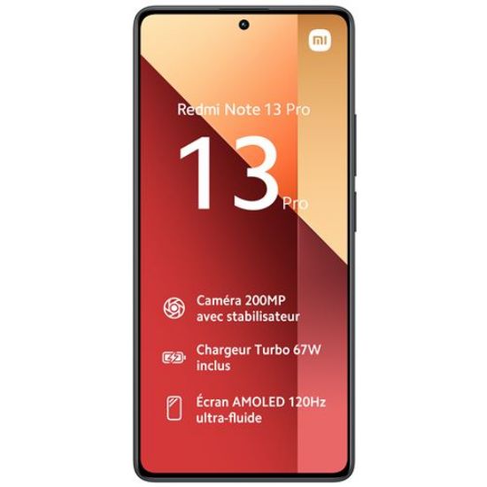 Smartphone Xiaomi Redmi Note 13 Pro 6.67" Double SIM 512Go Noir