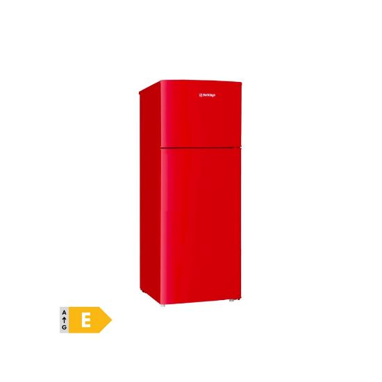 Image de Réfrigérateur 2 portes 208L - Berklays B2D214LER - Rouge