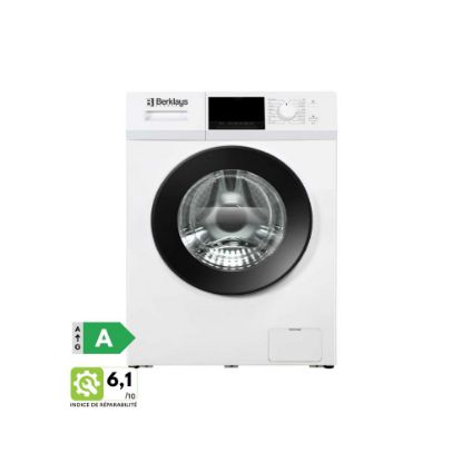 Picture of Lave-linge hublot 12kg 1400tr/min Moteur Inverter 16 programmes - Berklays BW1214A4LW