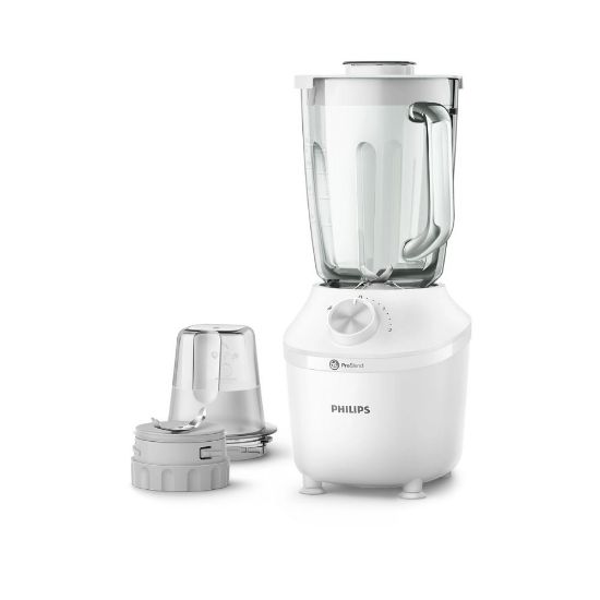 Image de Blender technologie ProBlend Crush 600 W, 2 l + Hachoir - Philips Série 3000 - HR2291/20 - Blanc