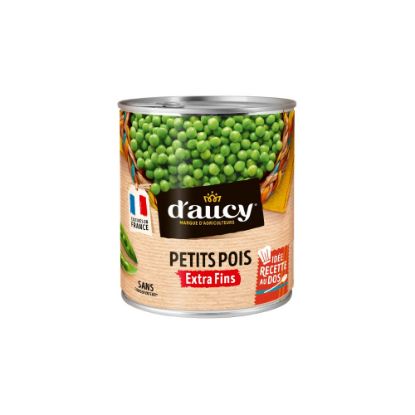 Picture of Petits pois Extra fins - D'Aucy - 800g