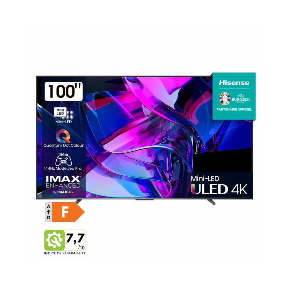 Smart TV 100" (254cm) Mini LED 4K | 144HZ VRR Hisense Série U7KQ