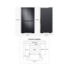 Picture of Réfrigérateur Multi-portes, 649L - E - Samsung RF59C701EB1 - Noir