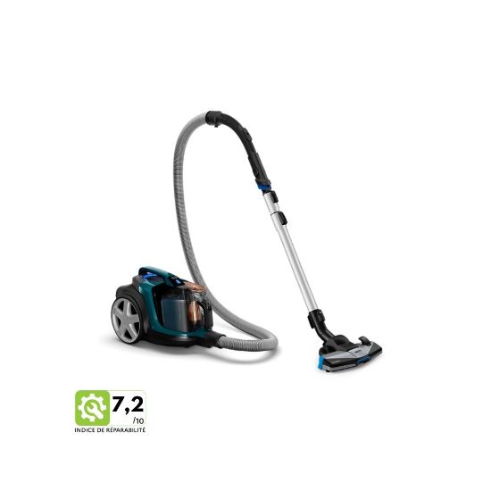 Image de Aspirateur sans sac, 900W, antiallergie, bac 2L - Philips Traîneau PowerCyclone 8 FC9744/09 - Vert