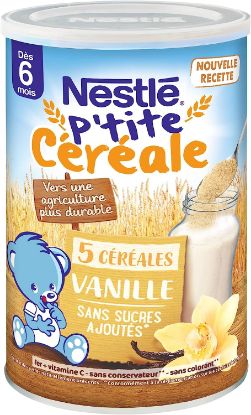 Image de Nestlé P'tite Céréale Vanille - 6 mois 415g 