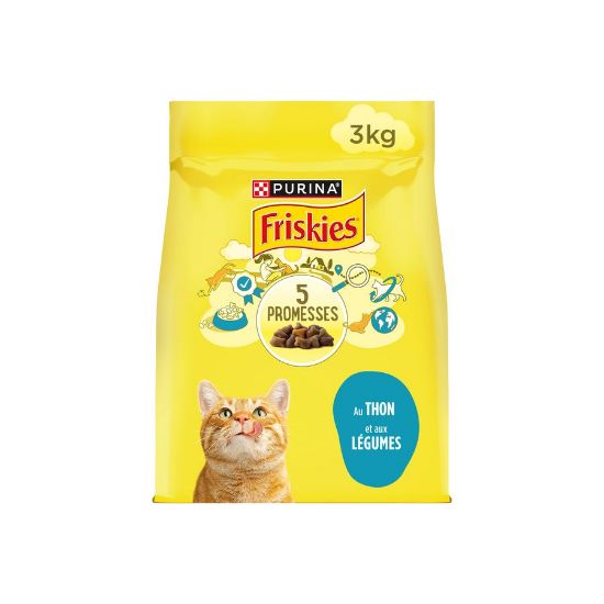 FRISKIES Croquettes chat au Thon/Légumes 3Kg