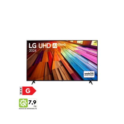 Image de Smart TV LG 4K UHD | 2024 | 55" (139 cm) | Processeur α5 AI 4K Gen7 - 55UT81006LA