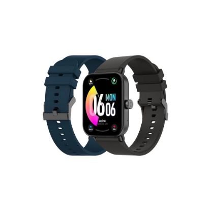 Picture of ECHO Rainbow Lite - Montre Connectée Homme 1.83'' - Appel Bluetooth/sans Fil & Capteurs Santé - Modes Sport avec Coaching - 2 Bracelets Gomme - Légère & étanche - Android/iOS - Noir