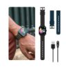 Image de ECHO Rainbow Lite - Montre Connectée Homme 1.83'' - Appel Bluetooth/sans Fil & Capteurs Santé - Modes Sport avec Coaching - 2 Bracelets Gomme - Légère & étanche - Android/iOS - Noir