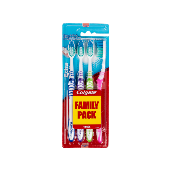 Picture of Brosse à dents COLGATE BAD EXTRA CLEAN LOT DE 4 SOUPLE