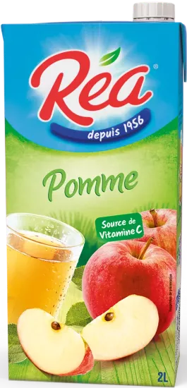 Jus de pomme Réa - Brique 1 Litre