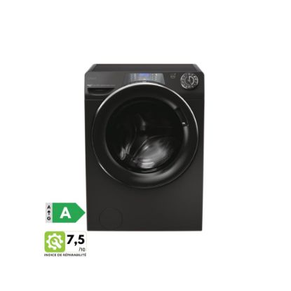 Picture of Lave-linge hublot 9kg 1400tr/min Connecté Vapeur Candy RapidÓ PRO - RP496BWMBCB/1-S