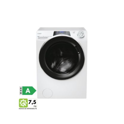 Image de Lave-linge hublot 10kg 1400tr/min Connecté Vapeur Candy RapidÓ PRO - RPD4106BWMBC8-S