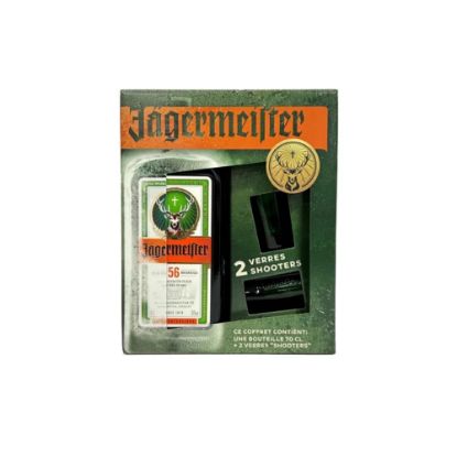 Image de Coffret Jagermeister 70cl 35° + 2 verres