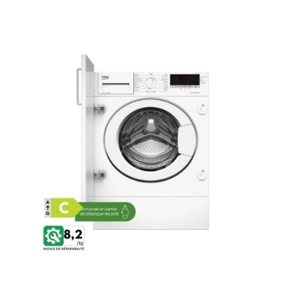 Picture of Lave-linge encastrable 8kg 1200tr/min - Beko b100 WITC8210B0W