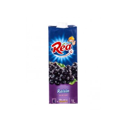 Image de Jus de raisin rouge 100% Réa 1L