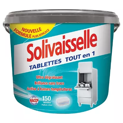 Solivaisselle Tablettes lave-vaisselle 5 en 1 - Solipro (Seau de 150 doses)