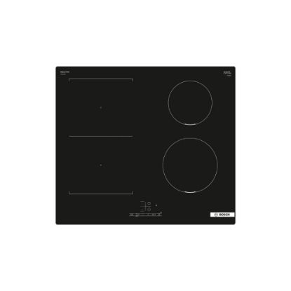 Picture of Plaque de cuisson encastrable induction 60cm 4 foyers dont 1 flex 12700W - Bosch Série 4 PVS611BB6E - Noir, sans cadre