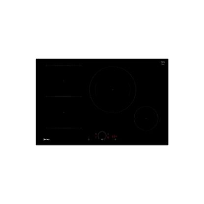 Image de Plaque de cuisson encastrable induction 80cm 4 foyers dont 1 flex 13300W Connectée - Neff N 70 - T58FHS1L0 - Noir, sans cadre