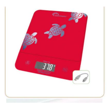 Picture of Balance de cuisine, Happy Genius 10 Les Tortues USB, Sans pile - Little Balance 8709