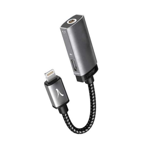 Image de ADAPTATEUR AUDIO LIGHTNING JACK 3,5mm + LIGHTNING - Akashi