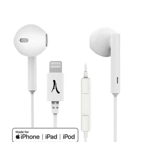 Image de ÉCOUTEURS KIT PIETON APPLE MFI LIGHTNING BLANC - Akashi