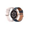 Image de Montre connectée ECHO Rainbow Voyager Or Rose, 2 bracelets Silicone + Cuir Bleu