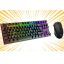 Image de Pack clavier souris gaming sans fil et rechargeable / Clavier compact 88 touches / Souris haute precision 3200 DPI - Akuma Sentai C03WL