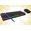 Picture of Pack clavier souris gaming sans fil et rechargeable / Clavier compact 88 touches / Souris haute precision 3200 DPI - Akuma Sentai C03WL