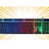 Image de Clavier gaming / Membrane reactive optimisee / Retroeclairage arc-en-ciel - Akuma Shonen K01