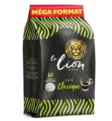 Image de Sachet Café LE LION Classique 100% Arabica 7g x 60 dosettes compatibles Senseo