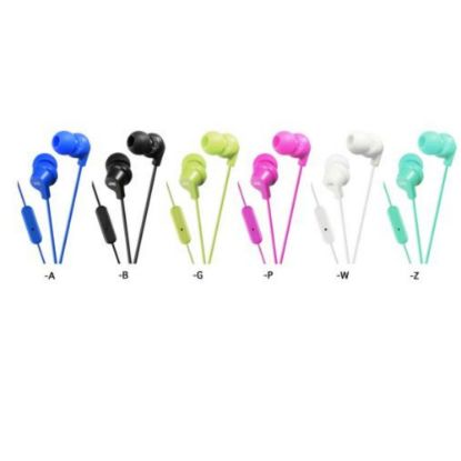 Picture of Ecouteurs filaires intra-auriculaires colorés avec télécommande et microphone - JVC HA-FR15 - Noir