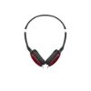 Image de Casque filaire supra-auriculaire léger et pliable avec télécommande et micro - JVC HA-S160M - Rouge